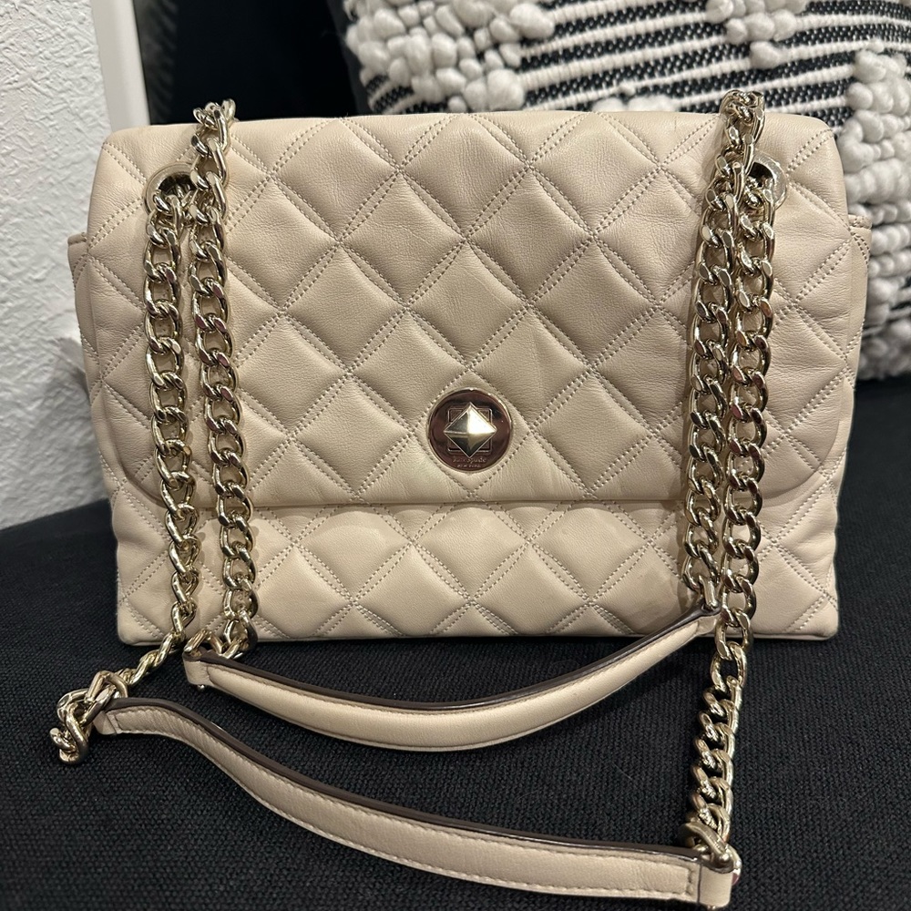 Kate Spade - Quilted Nude Bag - Medium Size